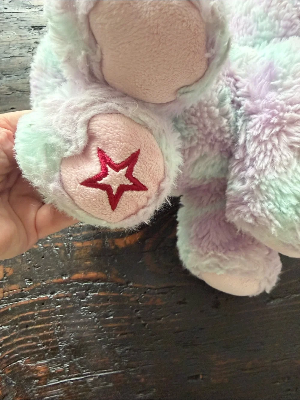 American Girl Pastel Plush Kitten with Teal Bow - Mint, Lilac, Pink